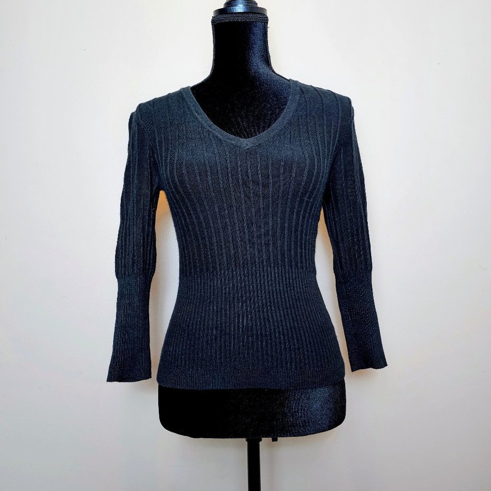 Black V-Neck Sweater